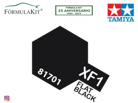 Pintura Tamiya XF-1 Flat Black